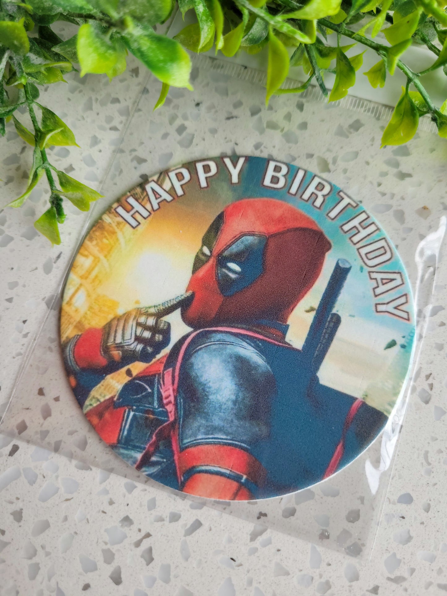 Assorted Size Fondant Topper Deadpool #01