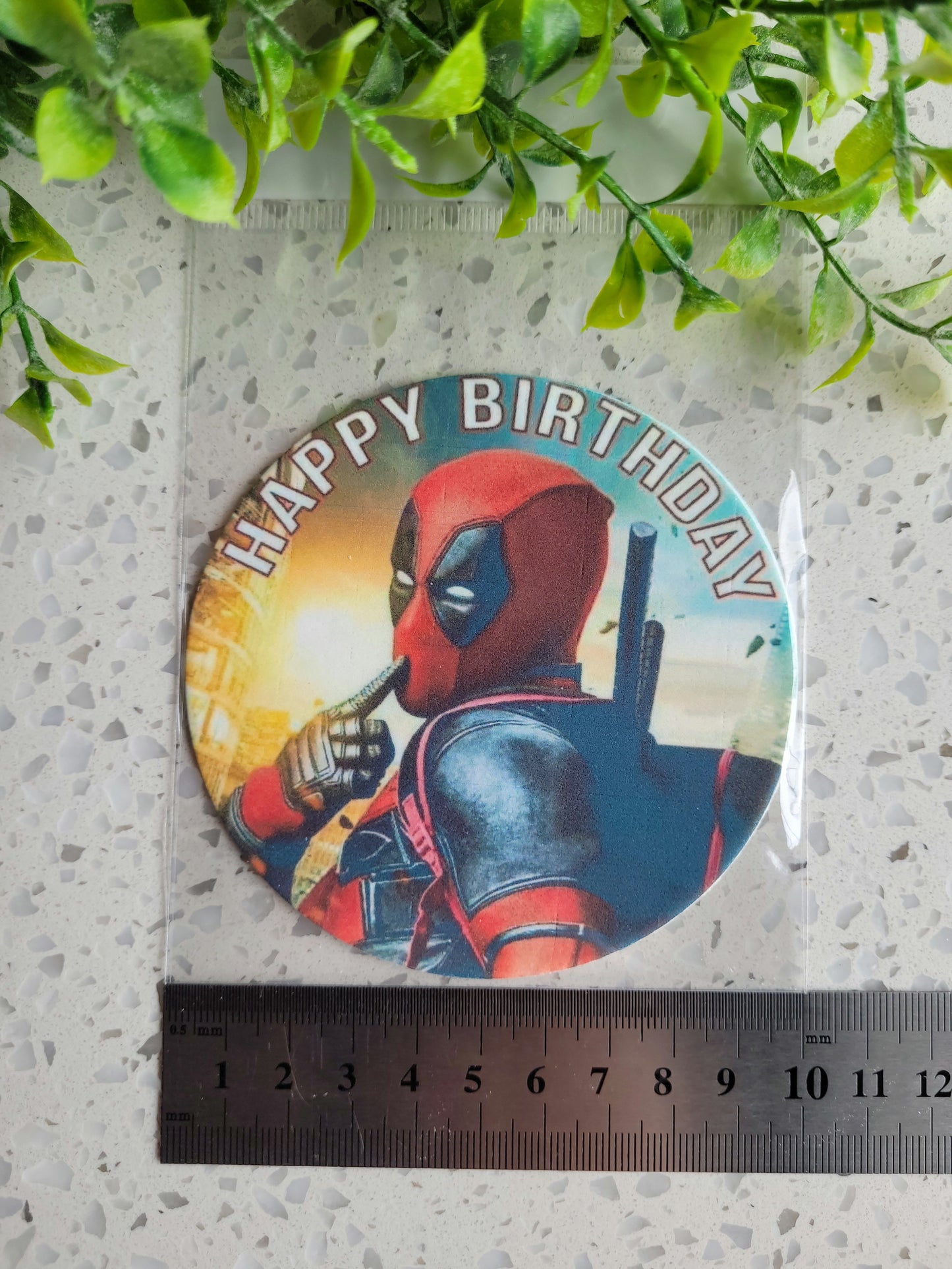 Assorted Size Fondant Topper Deadpool #01