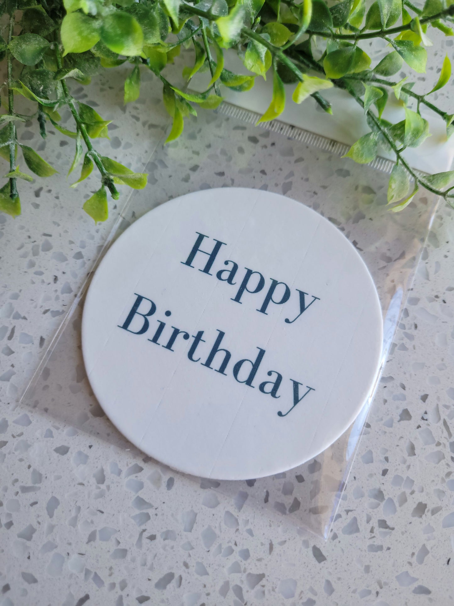 Assorted Size Fondant Topper Font Happy Birthday #01