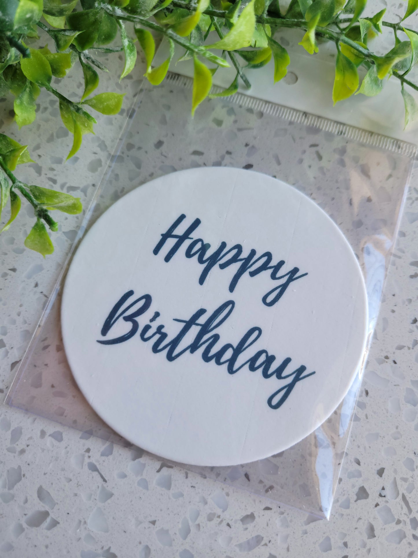 Assorted Size Fondant Topper Font Happy Birthday #02