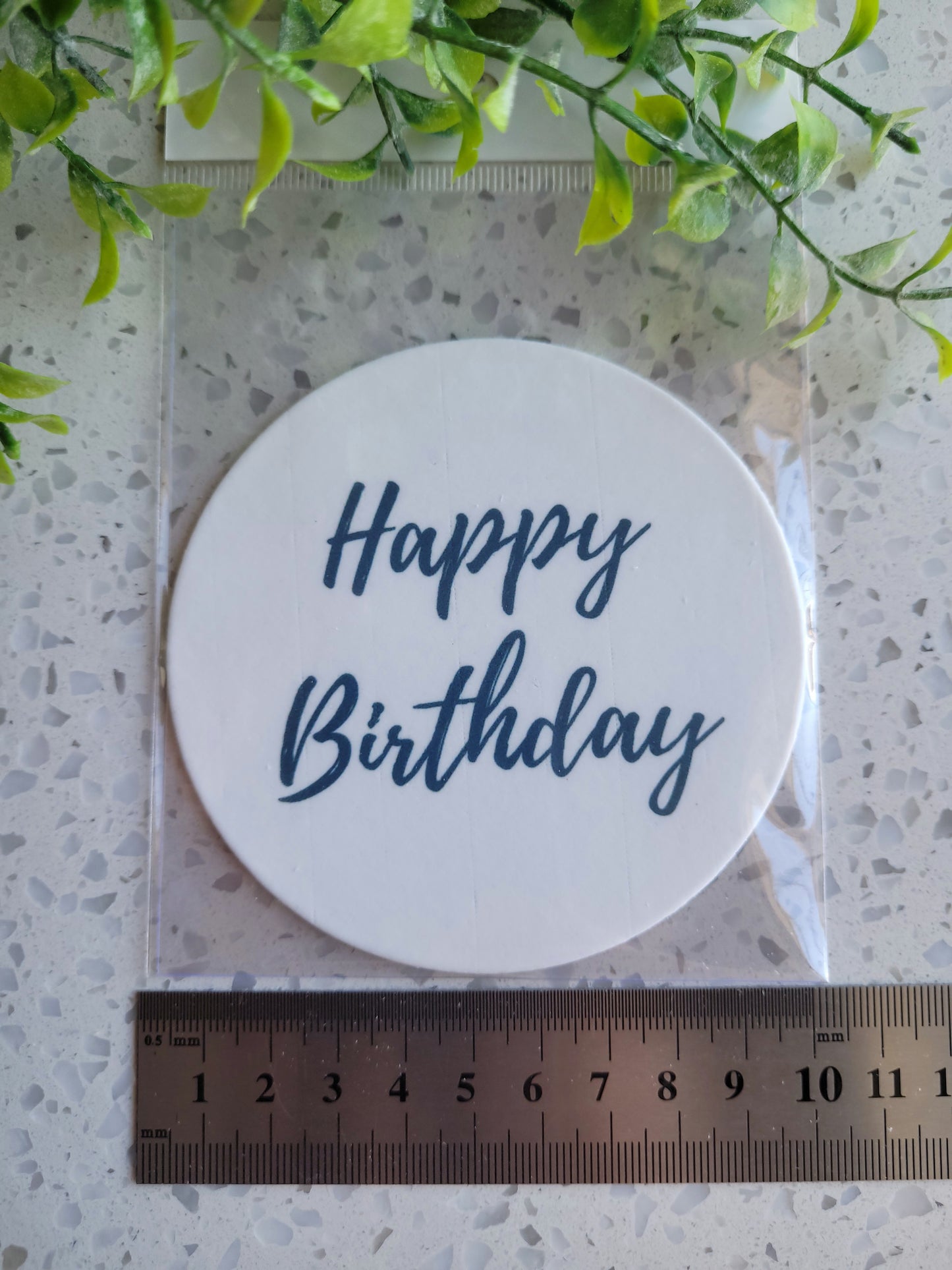 Assorted Size Fondant Topper Font Happy Birthday #02