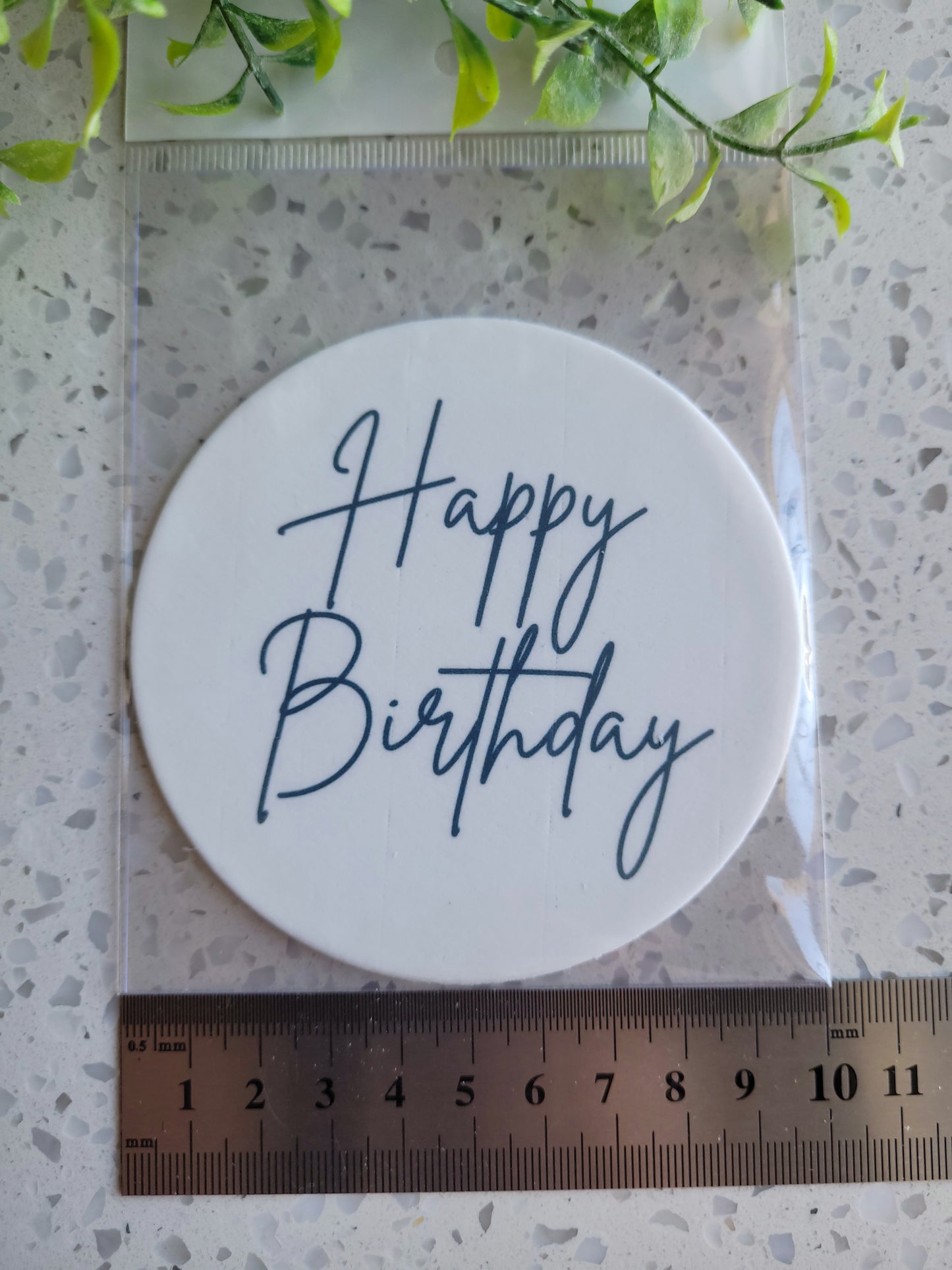 Assorted Size Fondant Topper Font Happy Birthday #03