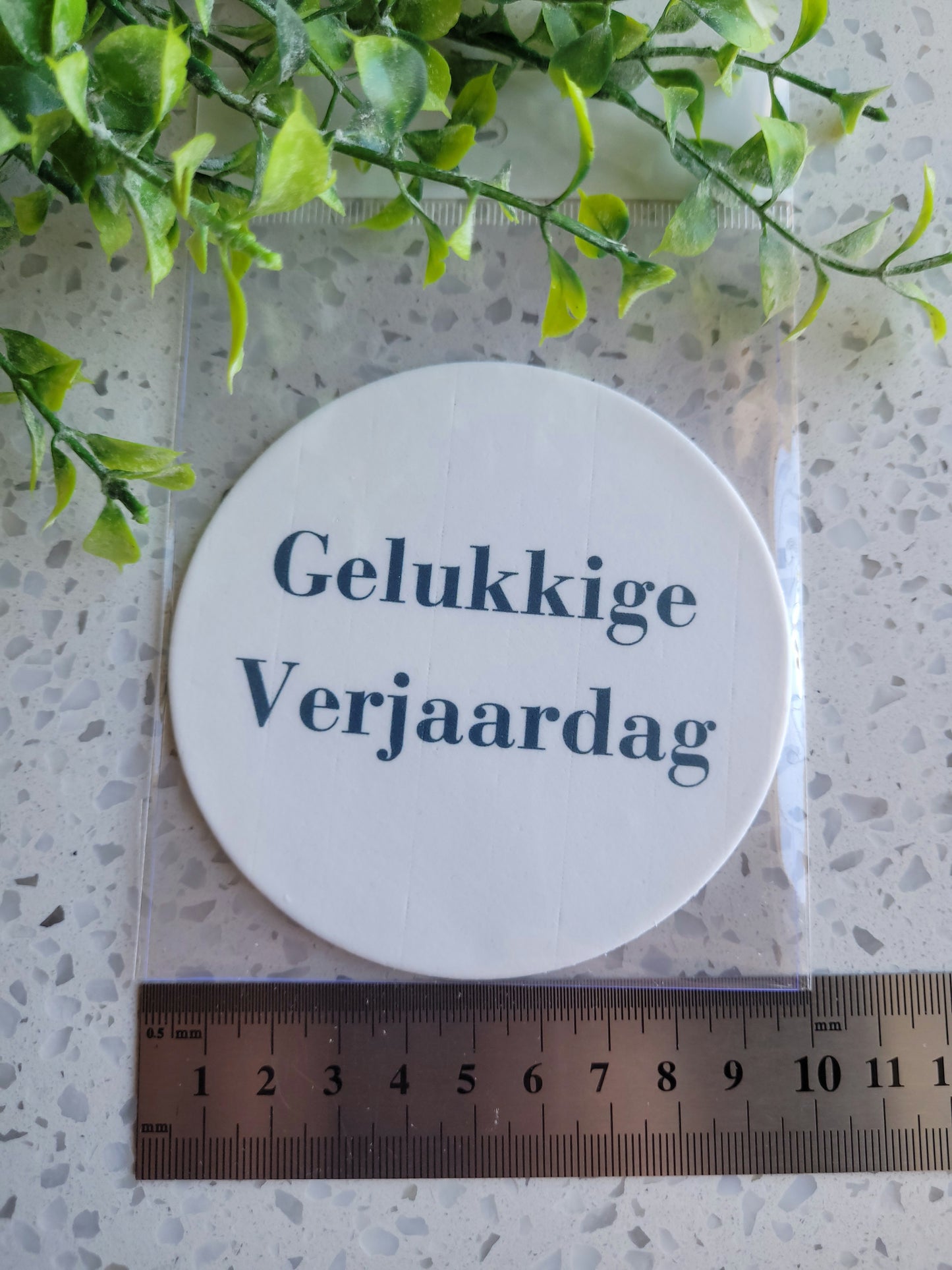 Assorted Size Fondant Topper Font Gelukkige Verjaardag #01