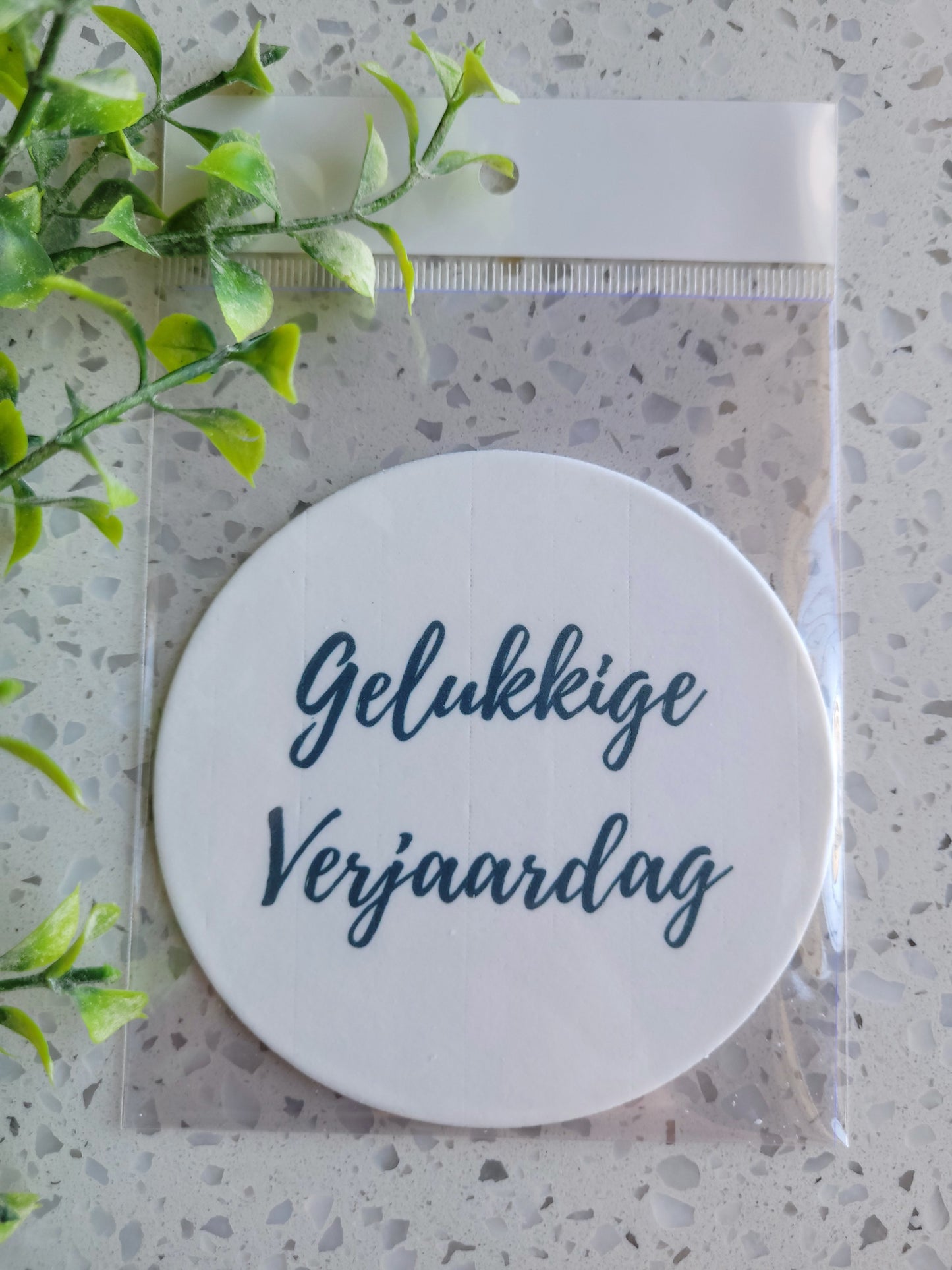 Assorted Size Fondant Topper Font Gelukkige Verjaardag #02