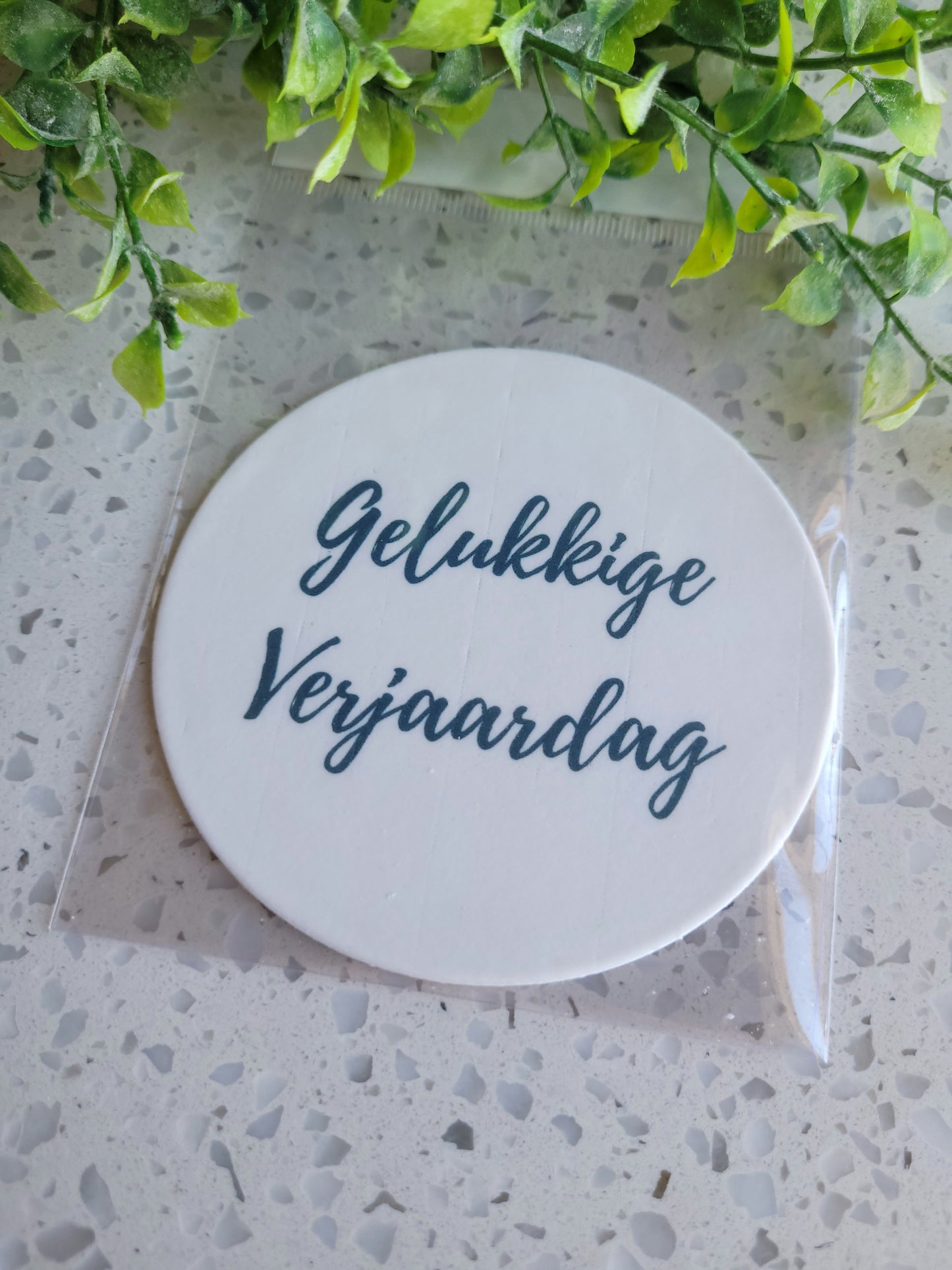 Assorted Size Fondant Topper Font Gelukkige Verjaardag #02