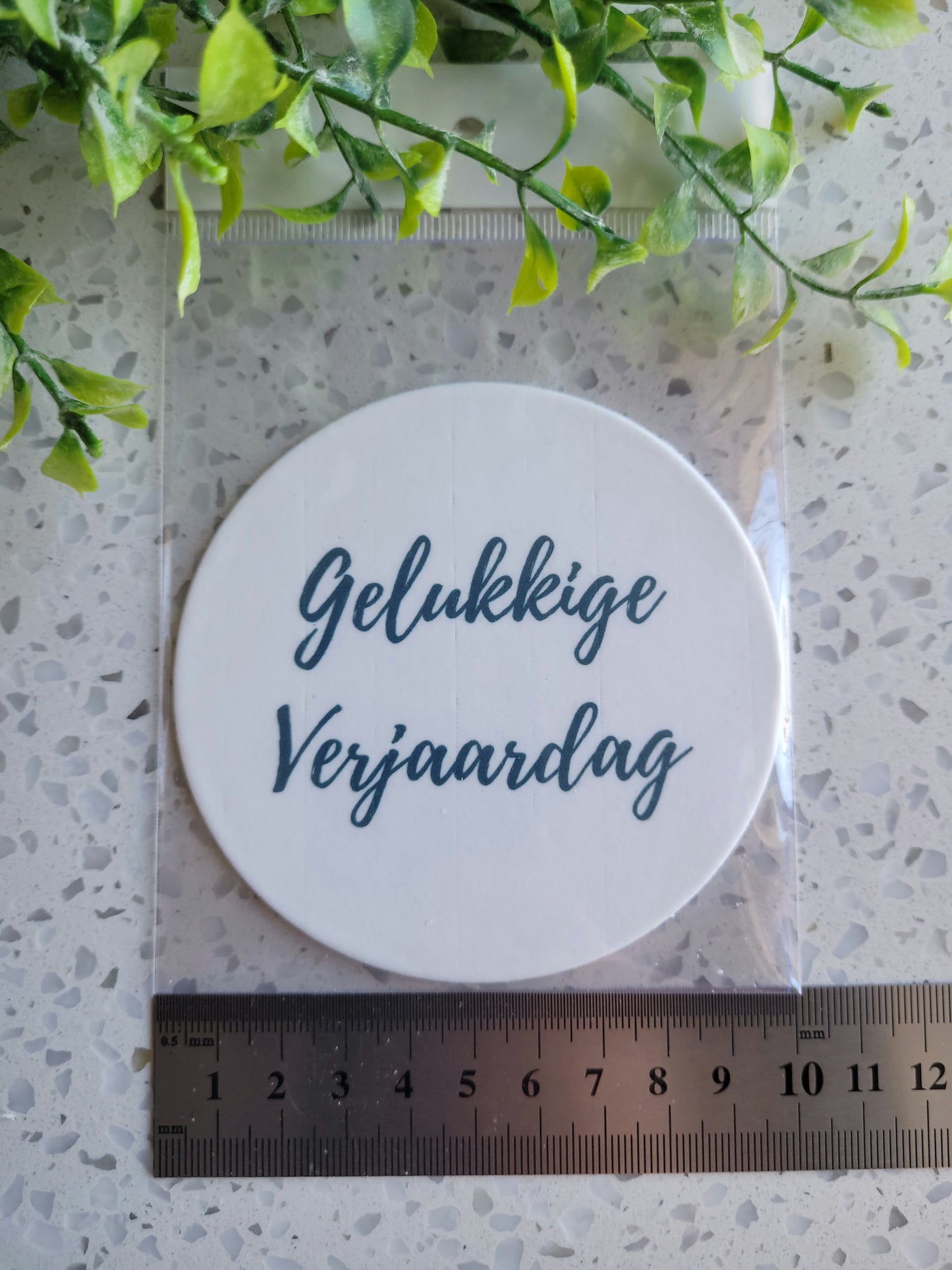 Assorted Size Fondant Topper Font Gelukkige Verjaardag #02