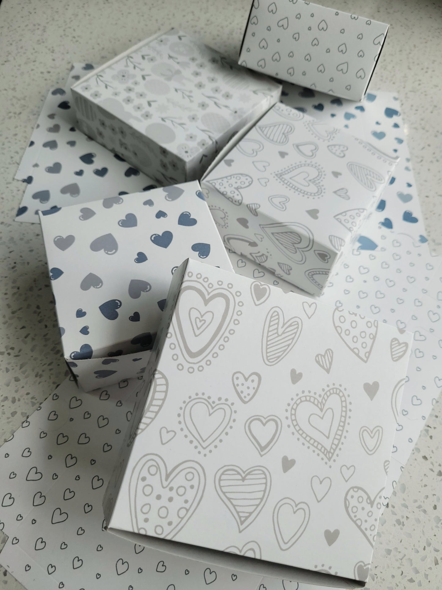 Printed Box - Valentines Heart Design #01