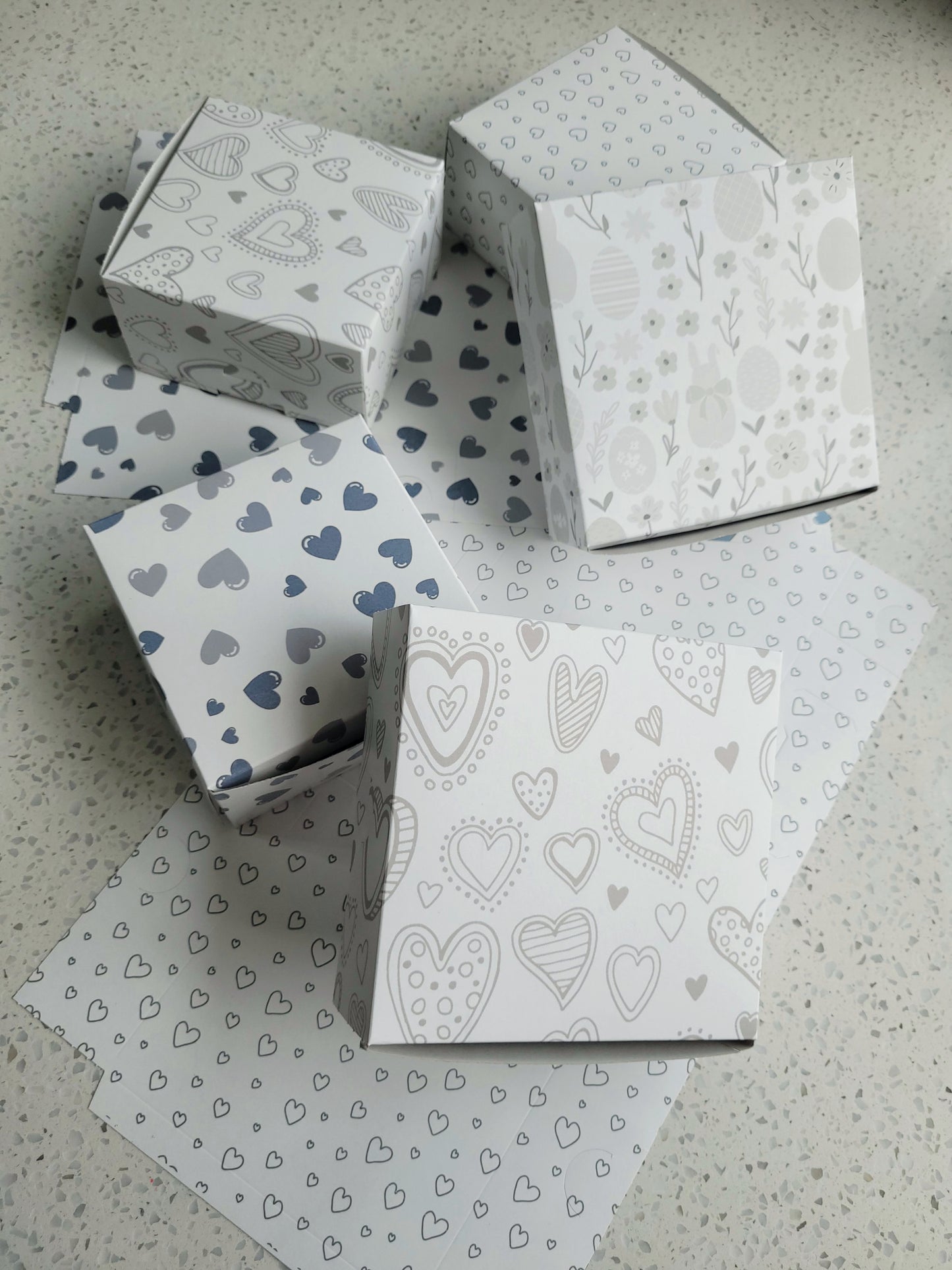 Printed Box - Valentines Heart Design #02