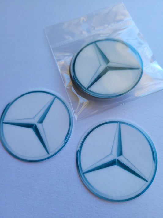 Edible Wafer Paper Pre-cut Toppers Mercedes #01