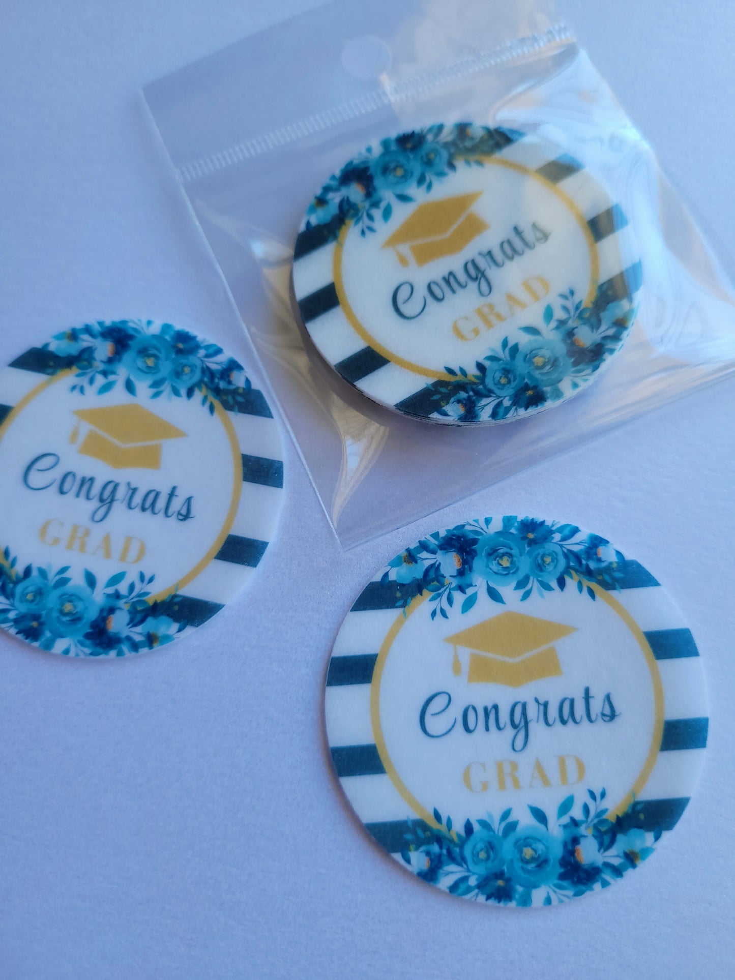 Edible Wafer Paper Pre-cut Toppers Graduation #05