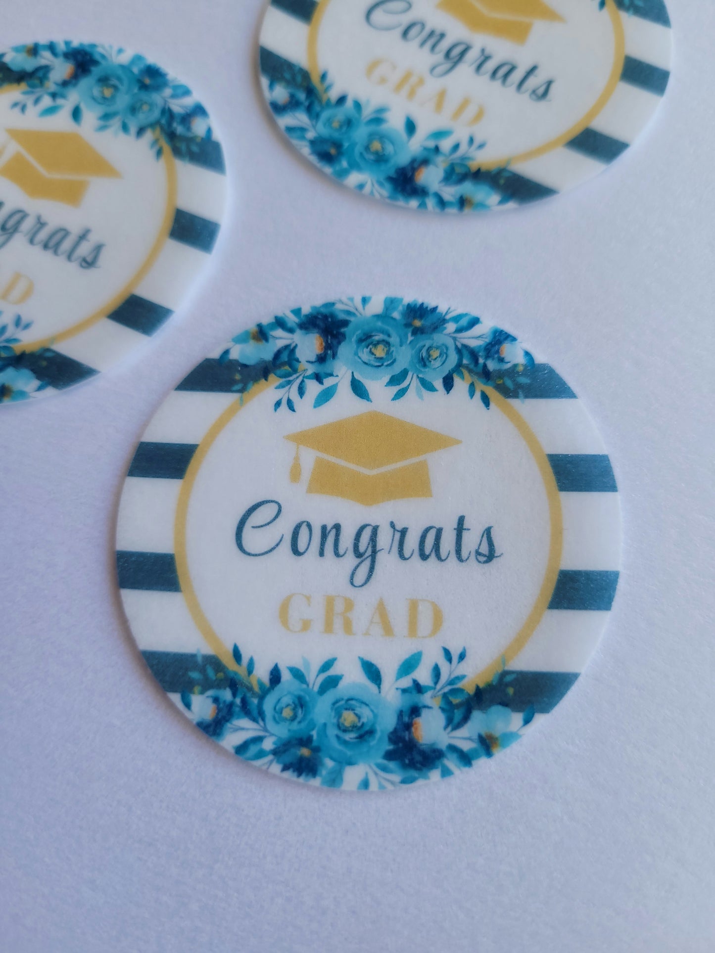 Edible Wafer Paper Pre-cut Toppers Graduation #05