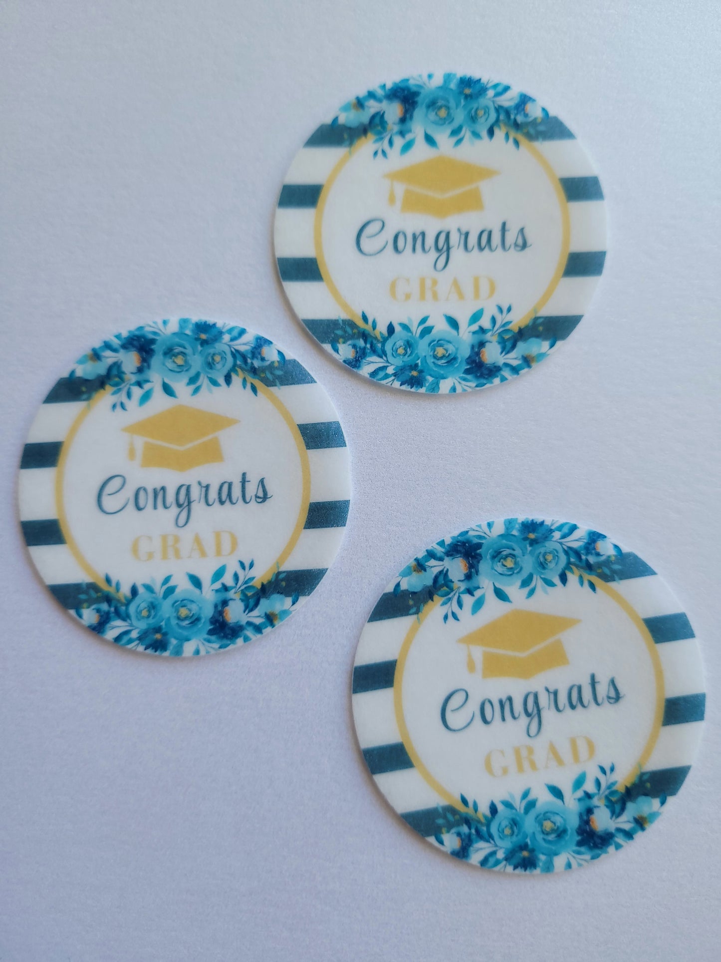 Edible Wafer Paper Pre-cut Toppers Graduation #05