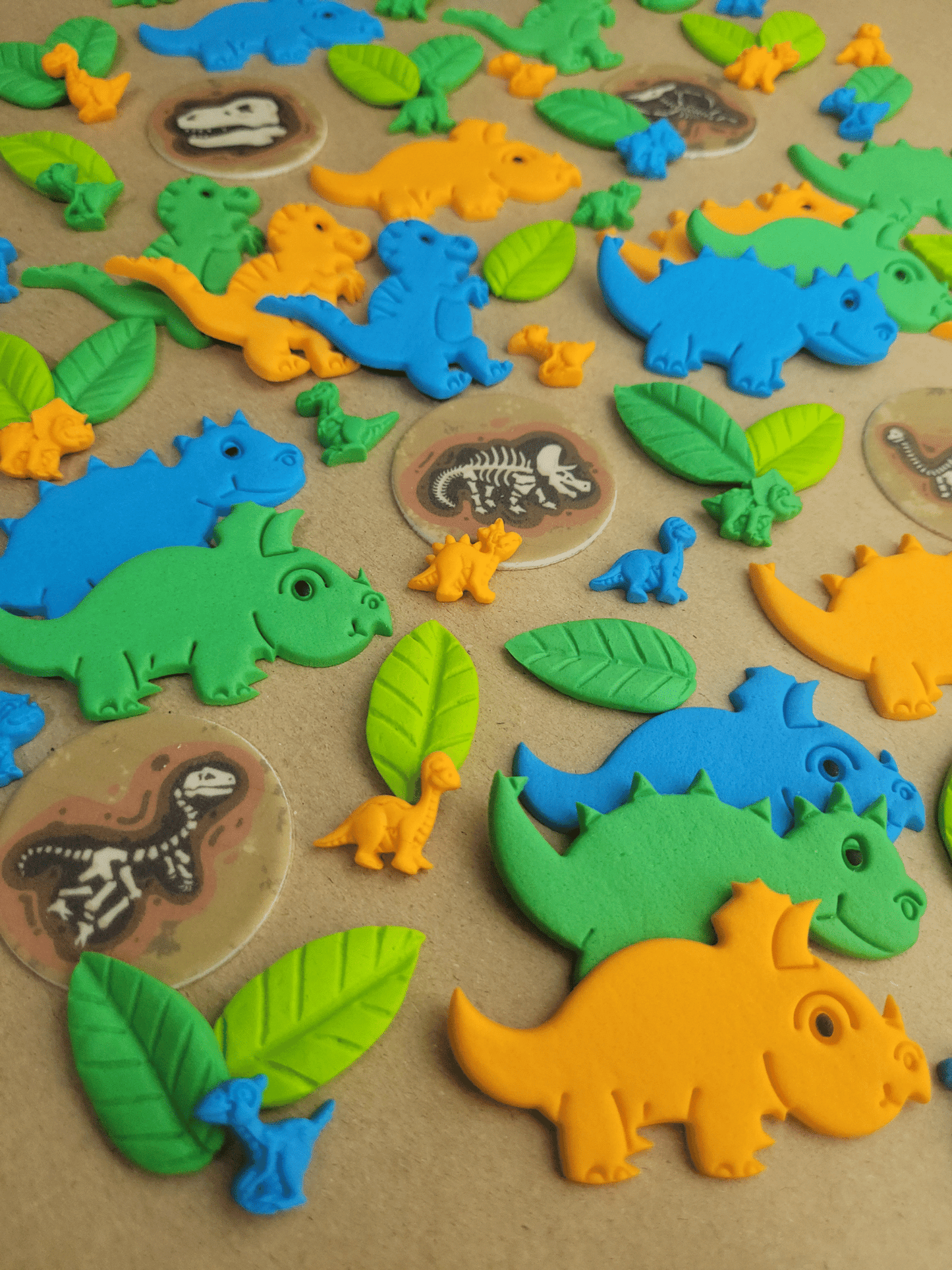 Dinosaur Edible Cake / Cupcake Topper Decorations Set - 78 Piece