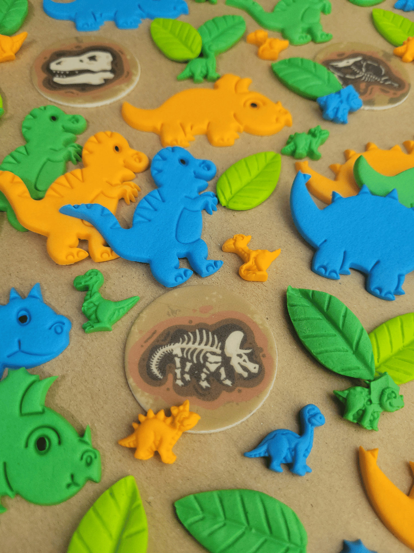 Dinosaur Edible Cake / Cupcake Topper Decorations Set - 78 Piece